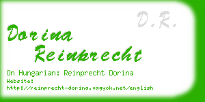 dorina reinprecht business card